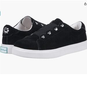 Jack Rogers Rye Slip On Black Suede Sneakers